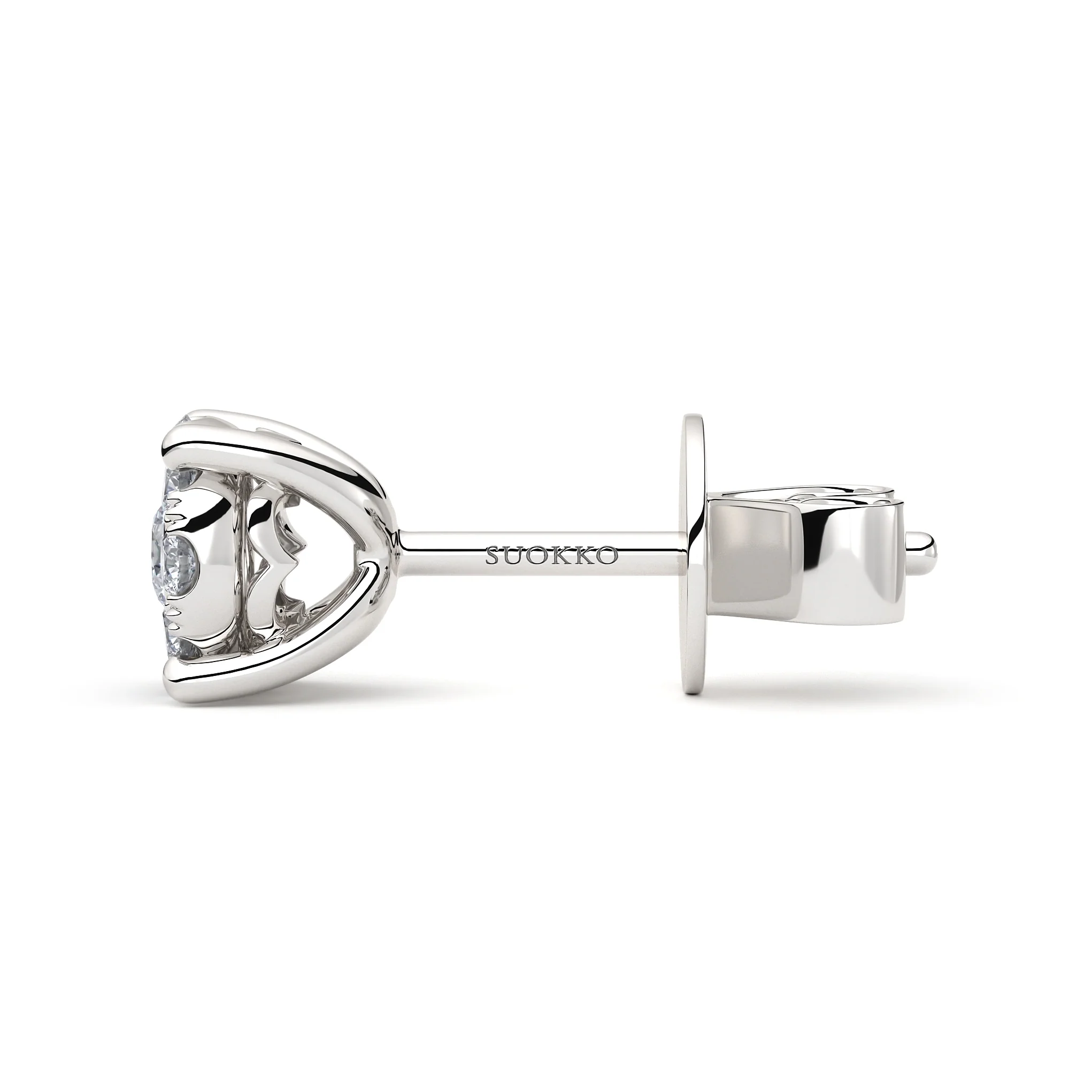 Timanttikorvakorut | 0,27 ct | Suokko Timanttikorut | Emilia K A 18 - Image 2